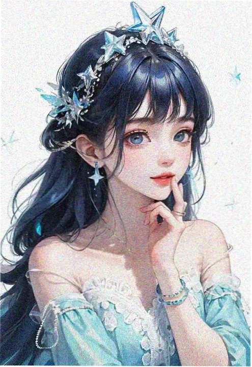 雨夜街角霓虹光下的动漫女生全身照